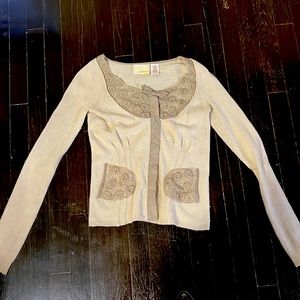 Gorgeous Angora n Lace Anthro Cardigan